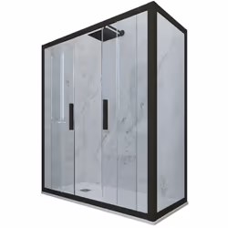Description générale Découvrez notre cabine de douche innovante, fabriquée en résine et en verre trempé de 6 mm, 100 % MADE I ...