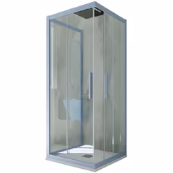 La nouvelle gamme de Cabines douche faites de résine et verre tempré de 6mm c'est strictement MADE IN ITALY. La combinaison i ...