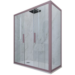 Cabine parois douche coulissante 70x120 Lavande Glam Duo