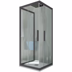 La nouvelle gamme de Cabines douche faites de résine et verre tempré de 6mm c'est strictement MADE IN ITALY. La combinaison i ...