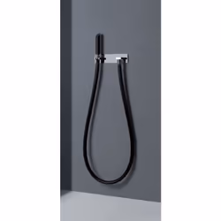 Gessi Tube deau Kneipp 1x tuyau Kneipp noir avec douchette en plastique Version avec support de douche et coude de raccordeme ...