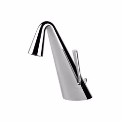 Gessi Cono 1x mitigeur monocommande de lavabo avec déchets 1 1/4 et tuyaux de raccordement 3/8 Saille 122 mm