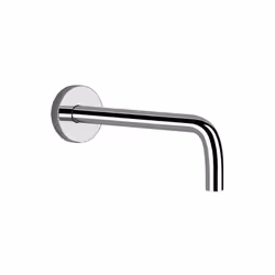 Gessi Emporio Via Tortona 1x bec de lavabo mural avec 1/2 raccord pour mitigeur séparé Saille 231 mm