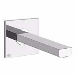 Gessi Emporio Manzoni - Bec mélangeur de lavabo mural avec 1/2 raccord pour mitigeur monocommande séparé saillie 147 mm