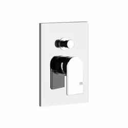 Gessi Emporio Via Manzoni 1x ensemble prêt à monter (rosette rectangulaire) pour mitigeur monocommande avec inverseur automat ...