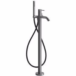 Gessi 316 1x Kit prêt à poser pour mitigeur de baignoire sur pied, bec de baignoire sans inverseur