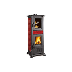 Nordica - Poêle à bois avec four - la Gemma Forno 5.0 Ceramica 7.3 kW Bordeaux