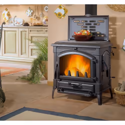 La Nordica Isotta con cerchi Evo poêle Pose libre Bois de chauffage Noir