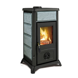 La Nordica Gemma poêle Pose libre Bois de chauffage Noir, Gris