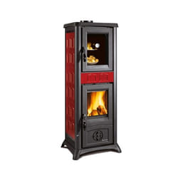 La Nordica Gemma Forno poêle Pose libre Bois de chauffage Noir, Bourgogne