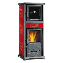 La Nordica Rossella Plus Forno EVO poêle Pose libre Bois de chauffage Bordeaux