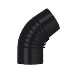SAVE Fumisteria Classic NO1204 Coude conduit de cheminée Noir