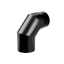 SAVE Fumisteria Plus NNO1203 Coude conduit de cheminée Noir