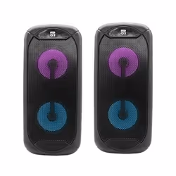 Xtreme Twin Tower, 1-voie, 2.0 canaux, Sans fil, 10 W, Noir