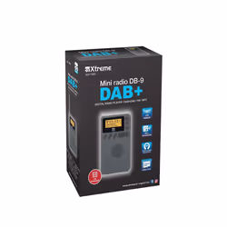 Xtreme Mini Radio DB-9 DAB+ Portable Analogique et numérique Noir - Vue supplémentaire 6