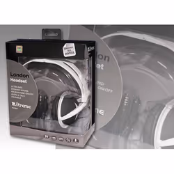 Xtreme London, Avec fil, Jouer, 20 - 2000 Hz, 170 g, Casque, Noir, Bleu, Blanc