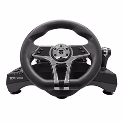 Xtreme Hurricane, Volant + pédales, PlayStation 5, Touche Options, Touche Partage, Analogique/Numérique, 270°, Avec fil