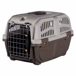 TRIXIE Skudo, Caisse de transport rigide pour animaux de compagnie, Caisse de transport voiture, Chien, Charge avant, Sable,  ...