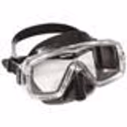 Masque - CRESSI - Sirena Dark - Verre Unique - Silicone Noir - Adultes Mixte
