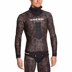 Cressi Tracina Peche Combinaison en Néoprène Camouflage Dark Digital Specter Pat - Veste épaisseur 3.5mm L-4