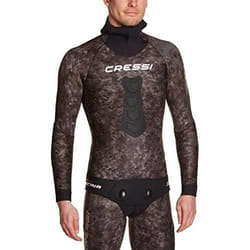 Cressi Tracina Peche Combinaison en Néoprène Camouflage Dark Digital Specter Pat - Veste épaisseur 3.5mm L-4