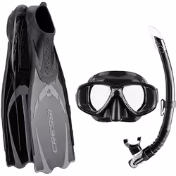 Sac Cressi PALAU avec Palmes Masque et Tuba - Plongée sous-marine - Adulte - Mixte