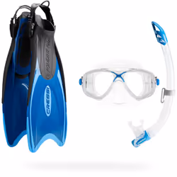 Cressi CA122638, Noir, Bleu, Transparent, S/M