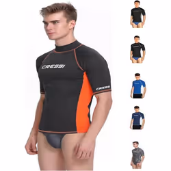 Combinaison de plongee Cressi - XLW478407 - Rash Guard T-Shirt Homme (Lot de 1)