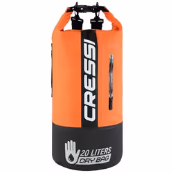 Sac à dos étanche - Cressi - Premium Dry Bag - 20L - Noir/Orange