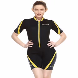 Cressi - XLV446013 - Playa Lady Shorty Wetsuit 2.5 mm - Combinaison de Plonge Shorty Premium Neoprene pour Femme