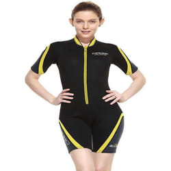 Cressi - XLV446013 - Playa Lady Shorty Wetsuit 2.5 mm - Combinaison de Plonge Shorty Premium Neoprene pour Femme