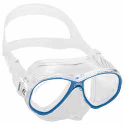 Masque de plongée - CRESSI - Perla Jr - Verre séparé - Transparent-Bleu - Taille unique