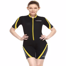 Cressi - XLV446017 - Playa Lady Shorty Wetsuit 2.5 mm - Combinaison de Plonge Shorty Premium Neoprene pour Femme