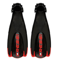Palmes CRESSI Maui - Noir-Rouge - Plongée sous-marine