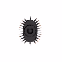 GA.MA Keration 3D Brosse soufflante à air chaud À chaleur Noir, Or 1100 W