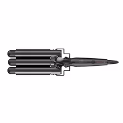 GA.MA Triferro Salon Curl Fer à boucler À chaleur Noir 95 W 3 m - Vue supplémentaire 5