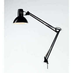 Perenz - Lampe à poser articulÉe avec pince 60w grand culot e27 noir 4025n