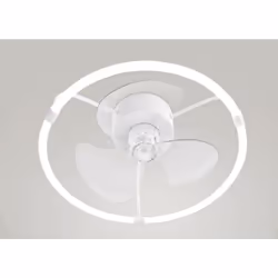 Ventilateur de plafond led Perenz Lem 30W 3 pales blanc - 7176BCT Ventilateur de plafond métal peint blanc acrylique opaque 3 ...