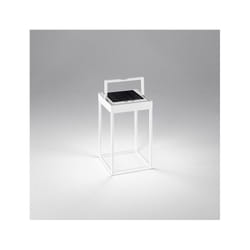 Perenz - Lampe de table solaire et rechargeable cage de Blanc Mat H30cm