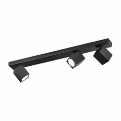 Plafonnier avec spots LED ODDY, à fixer au plafond ou au mur. Dimensions : L.64 x L.6 x H.12,5 cm. Il se fixe au plafond ou a ...