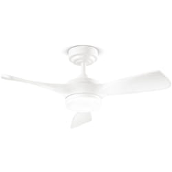 Ventilateur Sirio en métal peint en blanc 18w led 7186 b ct Moteur dc