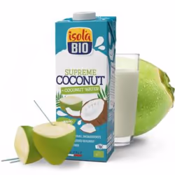 Isola Bio 446306, Lai de coco, 1000 ml, 19 kcal, 80 kJ, 1,3 g, 1,7 g