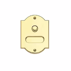 Cloche en laiton poli en forme de 3 mm A installer sur des boîtes rondes ou directement sur le mur Raccordement du câble Alim ...