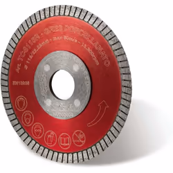 DISQUE DE DIAMANT 115 MM POUR GRÈS VITRIFIÉ ET CÉRAMIQUE COMPACTE MONTOLIT TURMONT TCS115R Lames de diamant ""TURBO"" Utilisa ...
