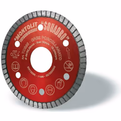 DISQUE DE DIAMANT 85 MM POUR GRÈS VITRIFIÉ ET CÉRAMIQUE COMPACTE MONTOLIT TURMONT TCS85 Lames de diamant "TURBO" Utilisation: ...