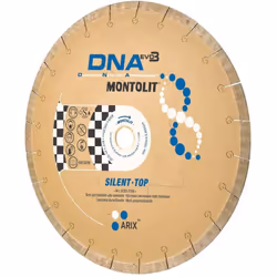 DISQUE DE DIAMANT 350 MM SILENCIEUX POUR GRÈS VITRIFIÉ CÉRAMIQUE GRANIT MONTOLIT DNA SCXS-T350 Lame de diamant silencieuse av ...