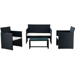 Biacchi Gianfranco S1383022 ensemble de meubles de jardin Noir