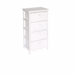 Biacchi Gianfranco C656834, Blanc, 4 tiroir(s), Bois, Monochromatique, Rectangulaire, Bois