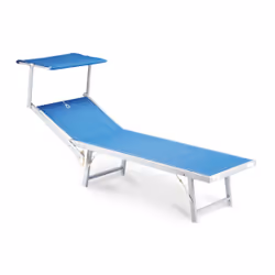 Biacchi Gianfranco L1532418, Bleu, Aluminium, Tissu, Couché(e)/assis(e), TEXTILENE, Aluminium, 120 kg