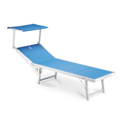 Biacchi Gianfranco L1532418 chaise de plage Bleu Aluminium, Tissu Couché(e)/assis(e)